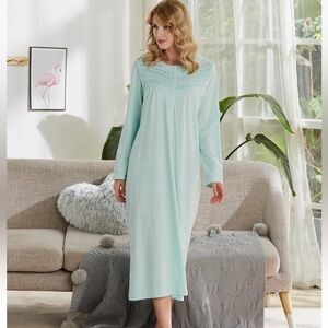 Keyocean Womens Green Night Gown XL EUC